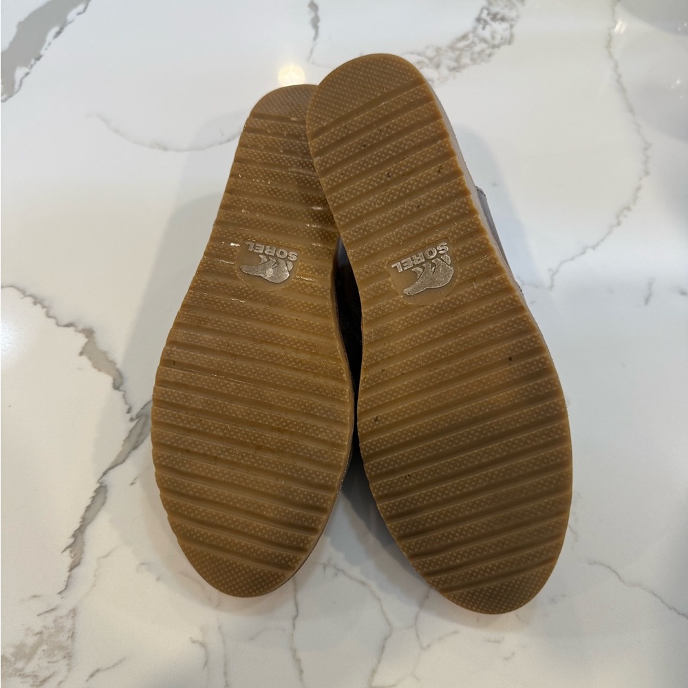 Sorel Ella Brown Leather Slingback Flats - Picture 4 of 6
